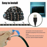 Bluetooth 5M RGB LED Strip Lights 5050 5V USB Color Changing TV PC Back Light