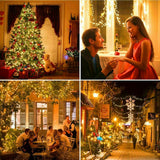 Solar Fairy String Lights 100/200/500 LED Outdoor Garden Christmas Party Decor
