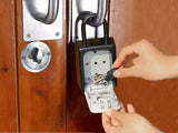 4-Digit Combination Lock Key Safe Storage Box Padlock Security Home Outdoor