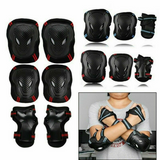 Sets 6pc Skating Protective Gear Elbow Knee Pads Bike Skateboard Adult Kid SML