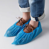 100PCS Disposable Plastic Shoe Covers Rain Overshoes Protector Waterproof Pack