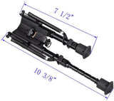 Adjustable Leg 6-9" Height Sniper Hunting Rifle Bipod Sling Shooting Mount Stand