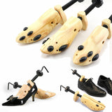 2-Way Wooden Shoes Stretcher Expander Shoe Tree Unisex Bunion Plugs Sizes 34-46