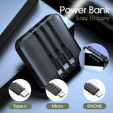 Portable Power Bank 10000mAh Mini USB Pack LED Battery Charger For Mobile Phone