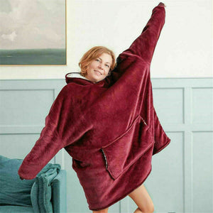 Sweatshirt Blanket Hoodie Ultra Plush Blanket Hoodie Soft&Warm