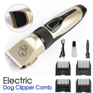 Electric Dog Clipper Comb Set Hair Trimmer Blade Cat Pet Grooming Horse Cordless