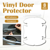 8PC Car Door Handle Paint Scratch Protector Film Stickers Transparent Clear