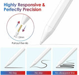 Pencil Pen for Apple iPad 6th/7th/8th/Mini 5th/Pro 11&12.9/Air 3rd Gen Stylus