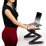 Portable Foldable Laptop Stand Desk Table Tray Adjustable Sofa Bed Mouse Pad