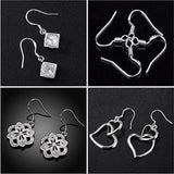 Sensitive Ear 925 Sterling Sliver Earring Hooks Ear Wires DIY Jewelry Findings