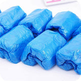 100PCS Disposable Plastic Shoe Covers Rain Overshoes Protector Waterproof Pack