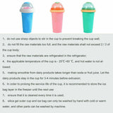 Slushie Maker Cup Quick Freeze Magic Squeeze Cup Milkshake Cup Ice Cream Maker