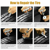 100x Tyre Repair Kit Puncture Recovery Heavy Duty 4WD Offroad Plugs Tubeless