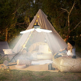 Portable Solar Camping Light LED Lantern Tent Lamp USB Rechargeable Outdoor