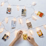 30/50 LED Hanging Picture Photo Peg Clip Fairy String Lights Wedding Party Decor