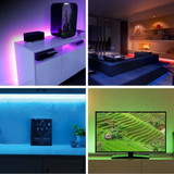 2x 5M Bluetooth LED Strip Light 5050 RGB Color Changing Waterproof Music USB 5V