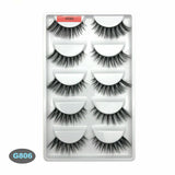 5 Pairs Fake Eyelashes Eye Lashes 3D Mink Natural Thick False Makeup Extension