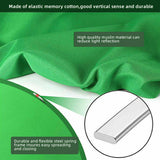 142CM Pop-up Green Screen Round Background Cloths+LED Light Room Photography