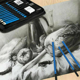 33pcs Drawing Sketch Set Charcoal Pencil Eraser Art Craft Painting Sketching Kit