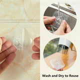 Clear Seamless Removable Adhesive Hook Strong Stick Wall Hook Kitchen Hanger