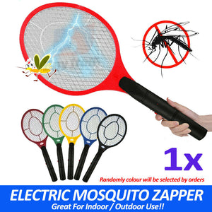 Electronic Fly Swatter Mosquito Bug Insect Kill Zapper Racket Randomly Colour