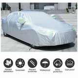 UV Resistant 3Layer Aluminum 3XXL Waterproof Outdoor Car Cover Double Thick Rain