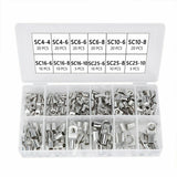 100X/170X/220X Tinned Battery Copper Cable Lugs Crimp Terminals Set