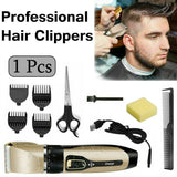 9Pc Washable Professional Hair Clippers Men cordless hair trimmers Beard Trimmer