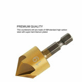 6pcs Countersink Drill Bit Crosshole Cutting Tool Drill Bits Metal Drilling