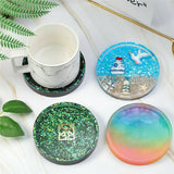 2Pcs Clear Silicone Holder Mold & Casting Mold Making Jewelry Epoxy Resin Set