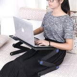 Portable Foldable Laptop Stand Desk Table Tray Adjustable Sofa Bed Mouse Pad