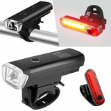 Waterproof Rechargeable LED Bike Bicycle Light USB Cycle Front Back Headlight