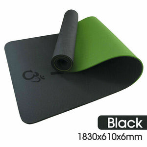 1pcs TPE Yoga Mat Eco Friendly Fitness Gym Exercise Pilates Non Slip Dual Layer