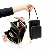 Women Crossbody phone Purse Touch Screen Bag RFID Blocking Wallet Shoulder Strap