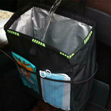 Waterproof Car Trash Can Waste Basket Storage Garbage Bag Seat Back Organizer