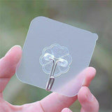 Clear Seamless Removable Adhesive Hook Strong Stick Wall Hook Kitchen Hanger