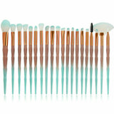 Diamond Unicorn 20PCS Eyeshadow Eyebrow Blending Brush Set Eye Make-up Brushes