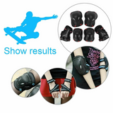 Sets 6pc Skating Protective Gear Elbow Knee Pads Bike Skateboard Adult Kid SML