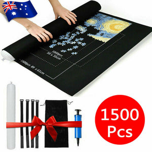 Jigsaw Puzzle Roll Mat 1500 PCS Puzzle Storage Saver Pad Toys with Inflator Tool