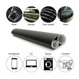 6D Gloss Black Carbon Fiber 150x90CM Vinyl Car Phone Laptop Wrap Sticker Film