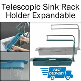 Home Kitchen Kit Telescopic Sink Rack Holder Expandable Storage Drain Basket