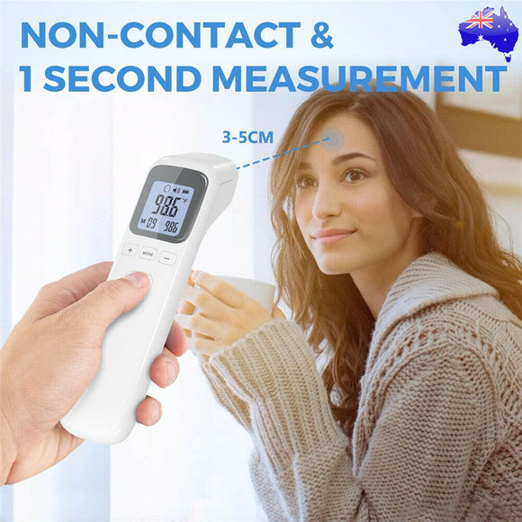 Non-contact IR Infrared LCD Digital Thermometer Forehead Body Temperature Meter