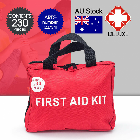 230pcs Emergency First Aid Kit Bag Family Office Boat ARTG Registered