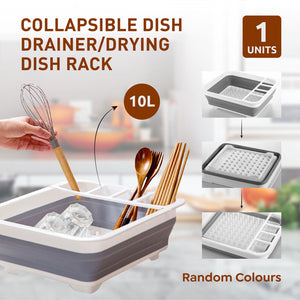 Home Master® Collapsible Dish Drainer Small Spaces Camping Caravan 36.5 x 31cm