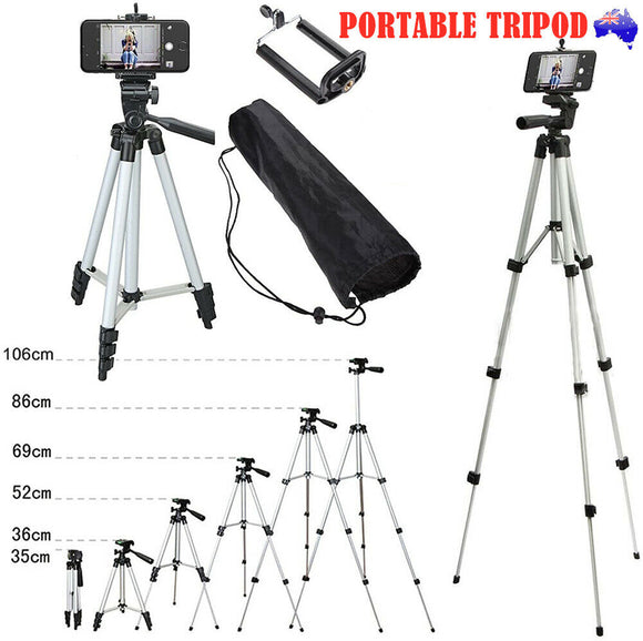 106cm Adjustable Camera Tripod Mount Stand Phone Holder for Samsung Universa