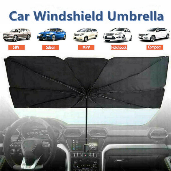 Foldable Car Windshield Sunshade Front Window Cover Visor Sun Shade Umbrella - L