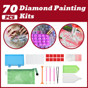 70 Piece Diamond Painting Tools Box 5D Diamond Accessories Diy Art Craft Pen Set