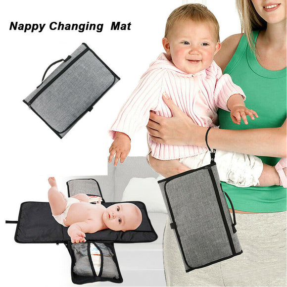 Portable Changing Mat Pad Nappy Diaper Cover Foldable Baby Infant Change Clutch