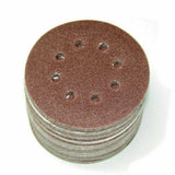 125x 8-Hole 125mm Sanding Discs Pads Sandpaper Hook&Loop 60-240 Grits Mats