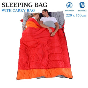 Winter Sleeping Bag Double Bags Outdoor Camping Thermal -10℃ Hiking Tent Thermal